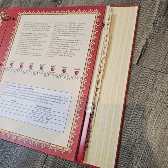 Karla Dornacher Recipe Keeper 3 Ring Binder with Tabs Country Quaint Cook Gift - Picture 10 of 13